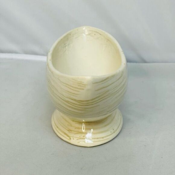 MCM McCoy Pottery Harmony Line White & Green Bowl - Planter - 9.25" Mid Century - Picture 3 of 8